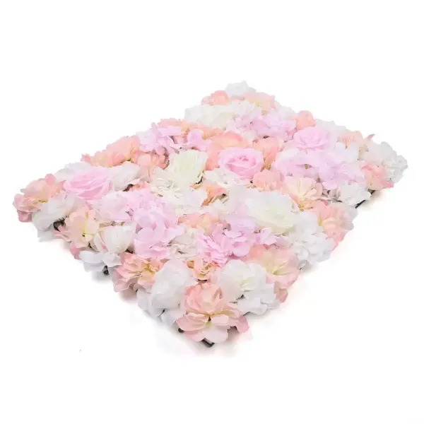 Pared de flores artificiales de hortensia rosa para pared, flores de seda, para jardín, boda, evento, lugar principal, fiesta, (rosa)