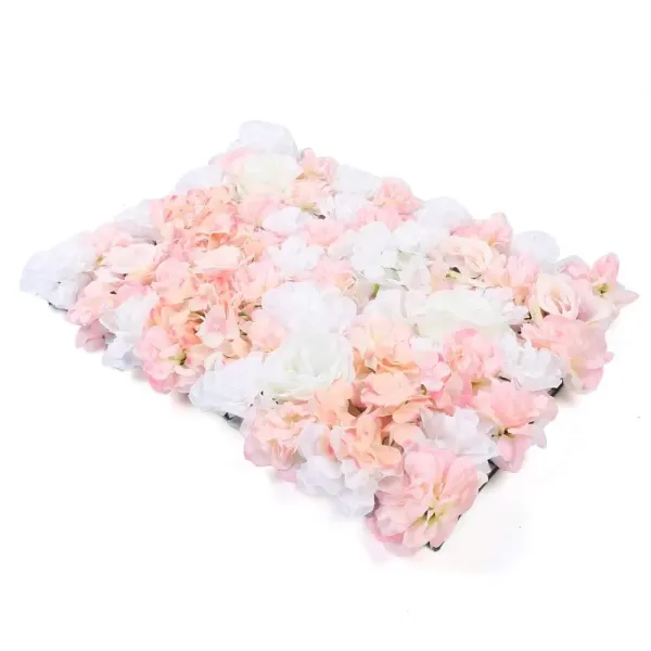 4 unidades, Placas de pared con flores de rosa, 60 x 40 cm, para fondo, bodas, fiestas, decoración