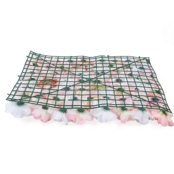 4 unidades, Placas de pared con flores de rosa, 60 x 40 cm, para fondo, bodas, fiestas, decoración