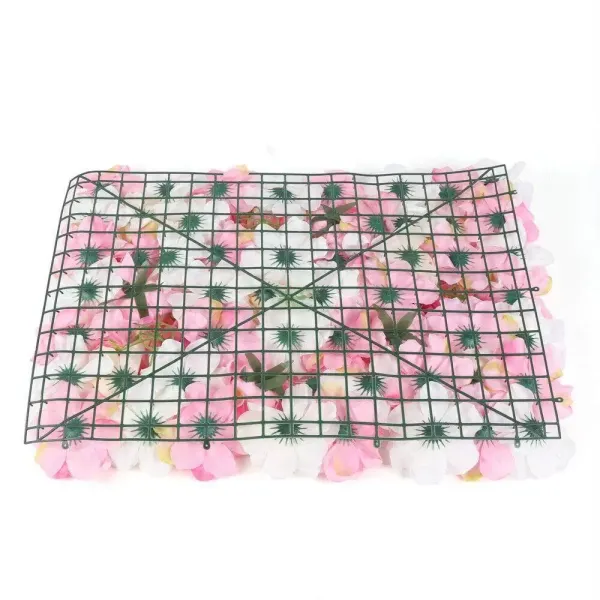 12 x flores artificiales de seda para pared de rosas, decoración DIY para bodas, calle, panel de 40 x 60 cm