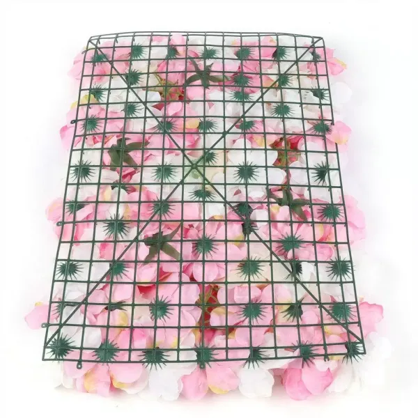 12 x flores artificiales de seda para pared de rosas, decoración DIY para bodas, calle, panel de 40 x 60 cm