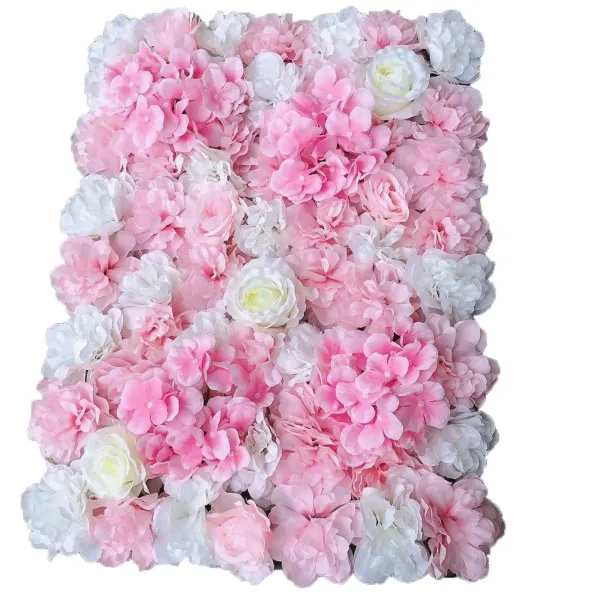CNCEST 12 piezas de pared de flores de plantas (40 * 60 cm) dalia blanca + champán profundo, para boda