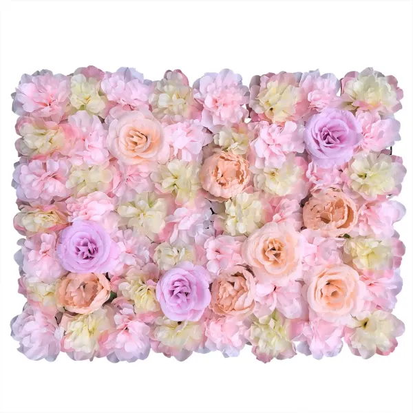 5 x Pared de flores artificiales Pared de rosas Fondo de calle de boda DIY
