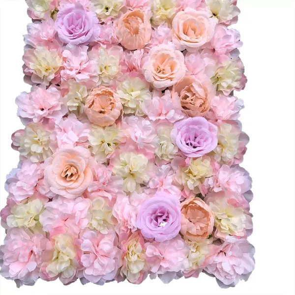 5 x Pared de flores artificiales Pared de rosas Fondo de calle de boda DIY