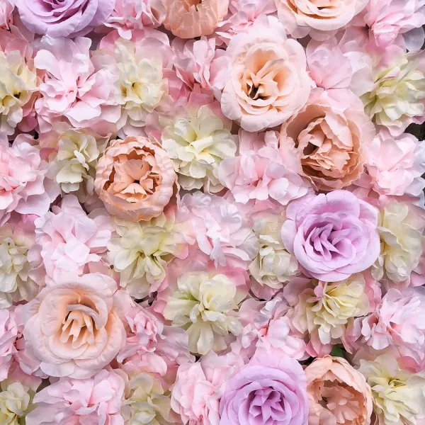5 x Pared de flores artificiales Pared de rosas Fondo de calle de boda DIY