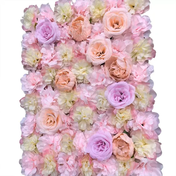 5 x Pared de flores artificiales Pared de rosas Fondo de calle de boda DIY
