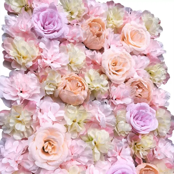 5 x Pared de flores artificiales Pared de rosas Fondo de calle de boda DIY