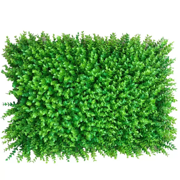 CNCEST 12 piezas de alfombra de plantas artificiales, Panel de plantas, alfombra verde, césped de pared de 60x40cm