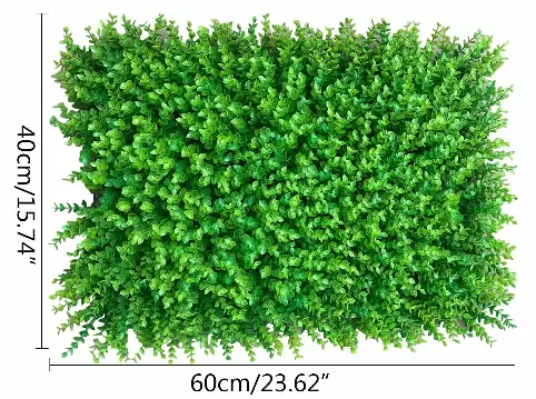 CNCEST 12 piezas de alfombra de plantas artificiales, Panel de plantas, alfombra verde, césped de pared de 60x40cm