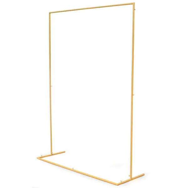 Kit de Arco de Globo Cuadrado de Metal Dorado Desmontable Kit de Arco de Globo Cuadrado de Metal Dorado Desmontable