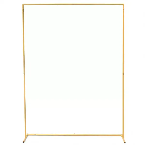 Kit de Arco de Globo Cuadrado de Metal Dorado Desmontable