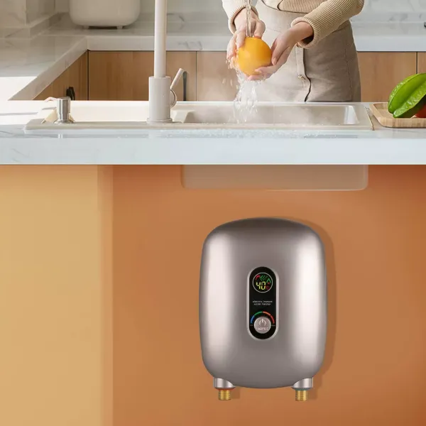 Mini calentador eléctrico de agua pequeño, calentador de agua eléctrico