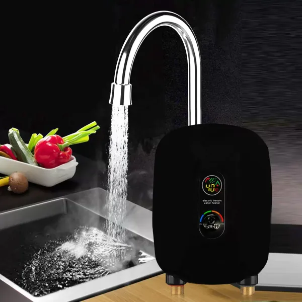 Calentador de agua eléctrico instantáneo (220 V, 6500 W, pantalla LCD)