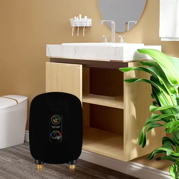 Calentador de agua eléctrico instantáneo (220 V, 6500 W, pantalla LCD)