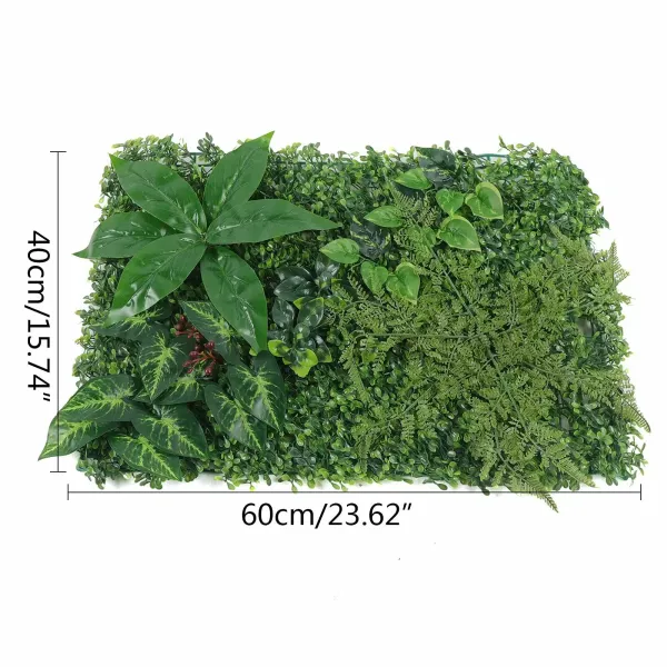 CNCEST 12 esteras de pared para plantas de 40 x 60 cm, para jardín vertical, con plantas artificiales, flores de boj artificiales CNCEST 12 esteras de pared para plantas de 40 x 60 cm, para jardín vertical, con plantas artificiales, flores de boj artificiales