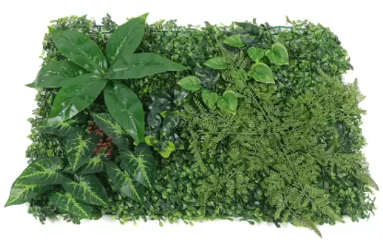 CNCEST 12 esteras de pared para plantas de 40 x 60 cm, para jardín vertical, con plantas artificiales, flores de boj artificiales
