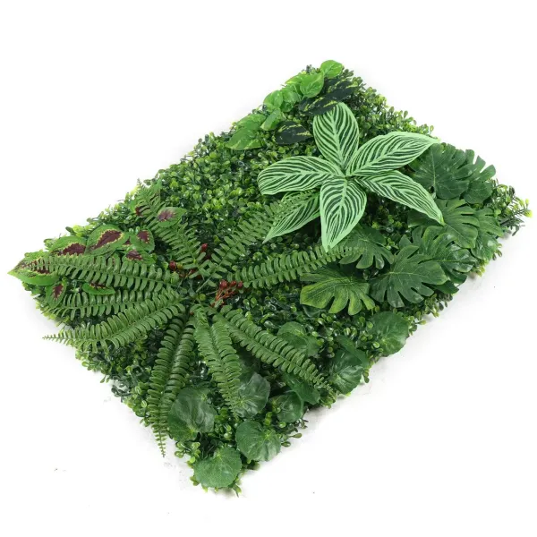 Paneles de seto artificiales, decoración de jardín y pared, césped grueso, duradero, hoja realista, 12 unidades 40 x 60 cm Paneles de seto artificiales, decoración de jardín y pared, césped grueso, duradero, hoja realista, 12 unidades 40 x 60 cm