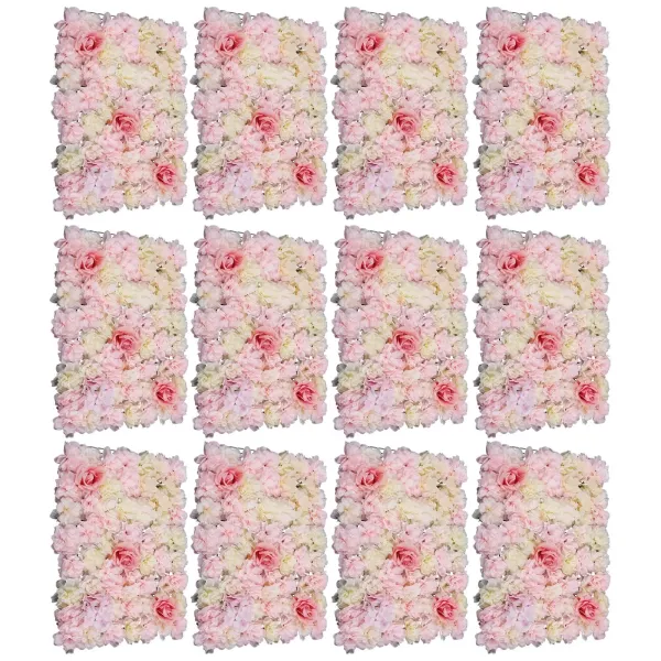 12 flores artificiales para pared de rosas, para decoración de bodas y jardines, bodas, flores artificiales