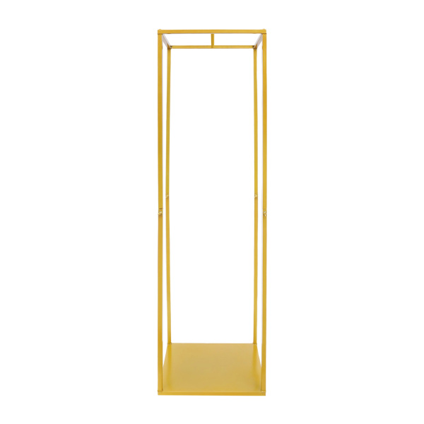 Perchero cuadrado de 182 cm, de metal dorado, para decoración de bodas, para el hogar