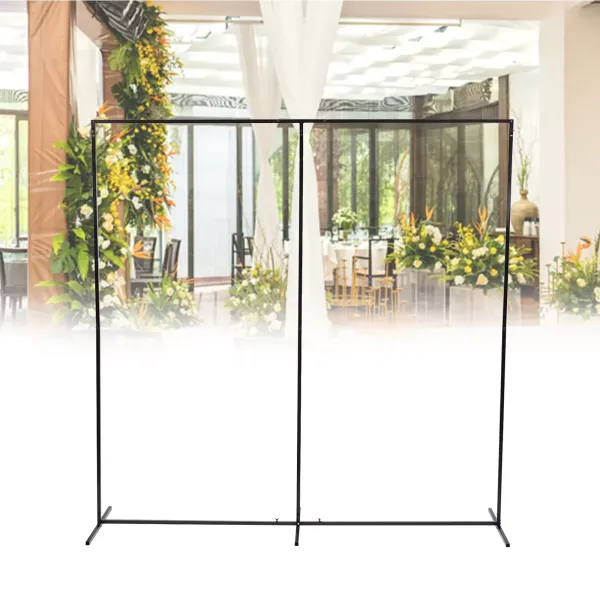 Soporte cuadrado para arco, marco decorativo, soporte para boda, cumpleaños, boda, interior y exterior, arco de flores, 2,3 x 2,3 m