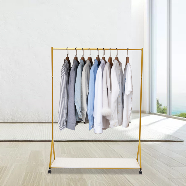 Perchero de pie para cargas pesadas, barra para ropa móvil, ajustable Perchero de pie para cargas pesadas, barra para ropa móvil, ajustable