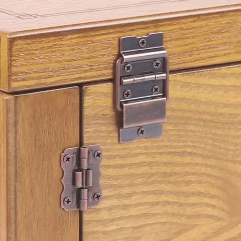 Joyero de madera grande, armario de joyería, vitrina para joyas, armario de caja, collar, anillo de almacenamiento con cerradura