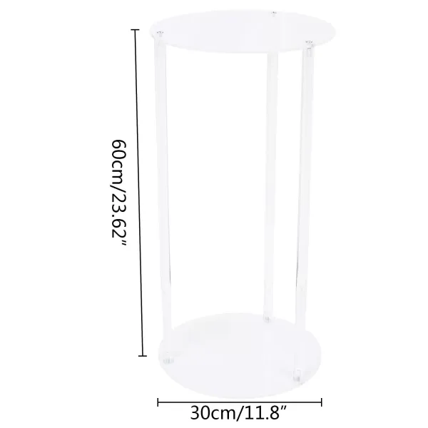 Soporte de flores de boda de 60 cm de alto, decoración de mesa,  geométrico, jarrón de flores para boda