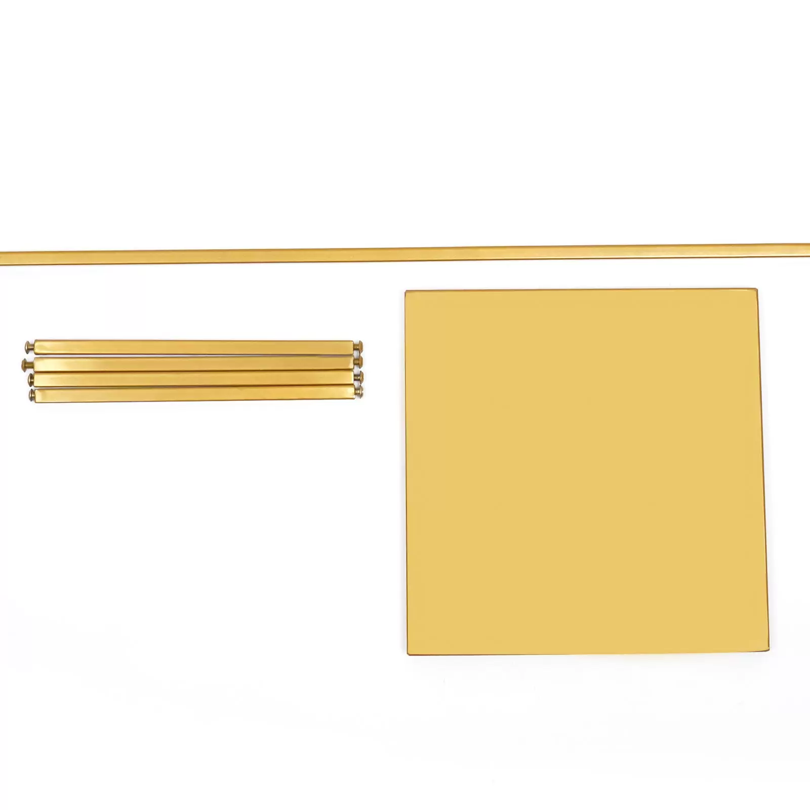 Soporte dorado para flores con geometría altura de 100 cm, soporte de metal para decoración de bodas 9,84 x 9,84 x 39,37 pulgadas