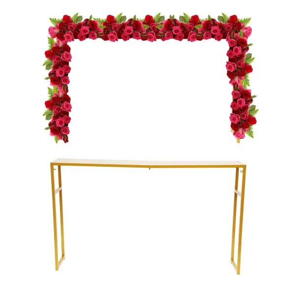 Soporte de flores para decoración de fiestas, color dorado