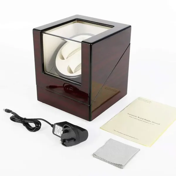 CNCEST- Expositor Giratorio automático para Relojes, 2 Relojes, con Motor silencioso CNCEST- Expositor Giratorio automático para Relojes, 2 Relojes, con Motor silencioso