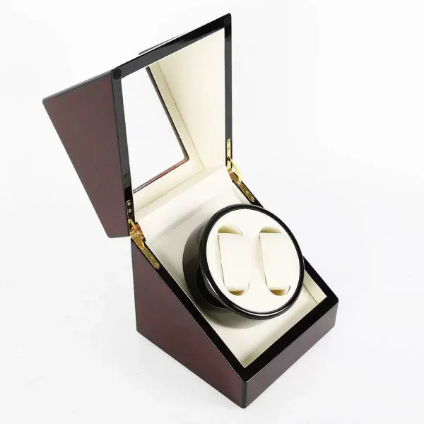 CNCEST- Expositor Giratorio automático para Relojes, 2 Relojes, con Motor silencioso