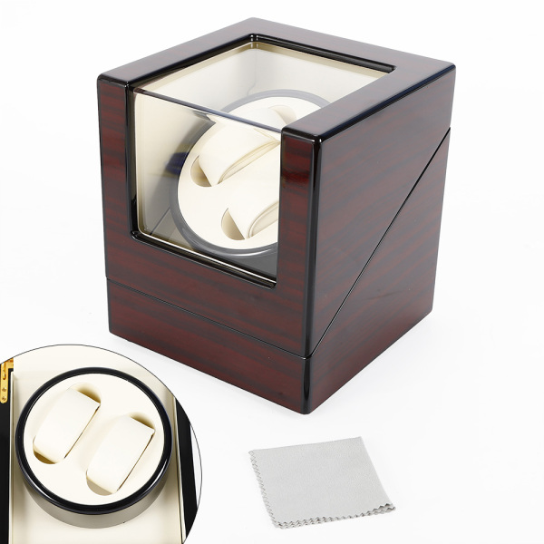 CNCEST- Expositor Giratorio automático para Relojes, 2 Relojes, con Motor silencioso