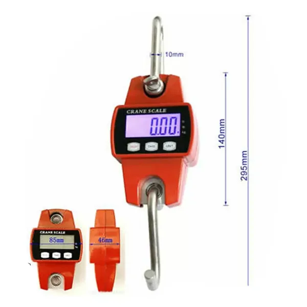 Escala colgante digital profesional 300KG, escala de escala LCD digital portátil con gancho Escala colgante digital profesional 300KG, escala de escala LCD digital portátil con gancho