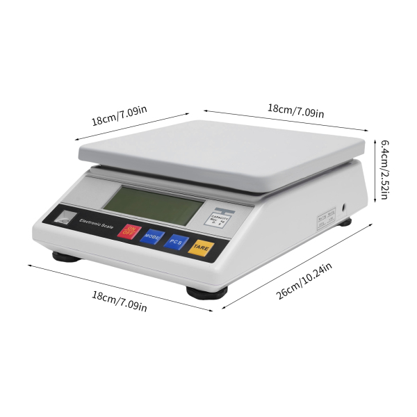 CNCEST Báscula digital electrónica industrial de precisión, 7,5 kg x 0,1 g, con función de contador y tara para industria, agricultura CNCEST Báscula digital electrónica industrial de precisión, 7,5 kg x 0,1 g, con función de contador y tara para industria, agricultura
