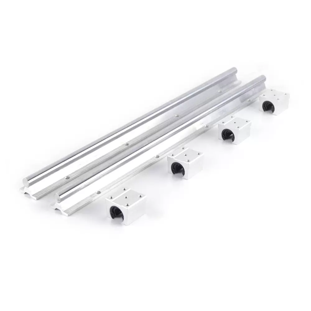 Guía lineal de rodamiento lineal, 2 carriles lineales (SBR16, 600 mm)