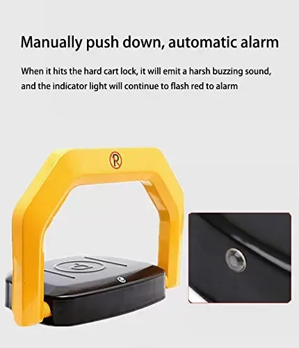 Bloqueo de estacionamiento Plegable de Alarma automática con Llaves y Control Remoto Bloqueo de estacionamiento Plegable de Alarma automática con Llaves y Control Remoto