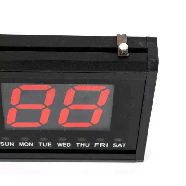 Reloj de pared digital LED con calendario, fecha, temperatura, salón, 24 horas, para estudio, lugar público Reloj de pared digital LED con calendario, fecha, temperatura, salón, 24 horas, para estudio, lugar público