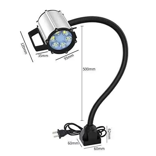 Lámpara de máquina Luz de trabajo LED Herramienta de máquina Lámpara con brazo de luz