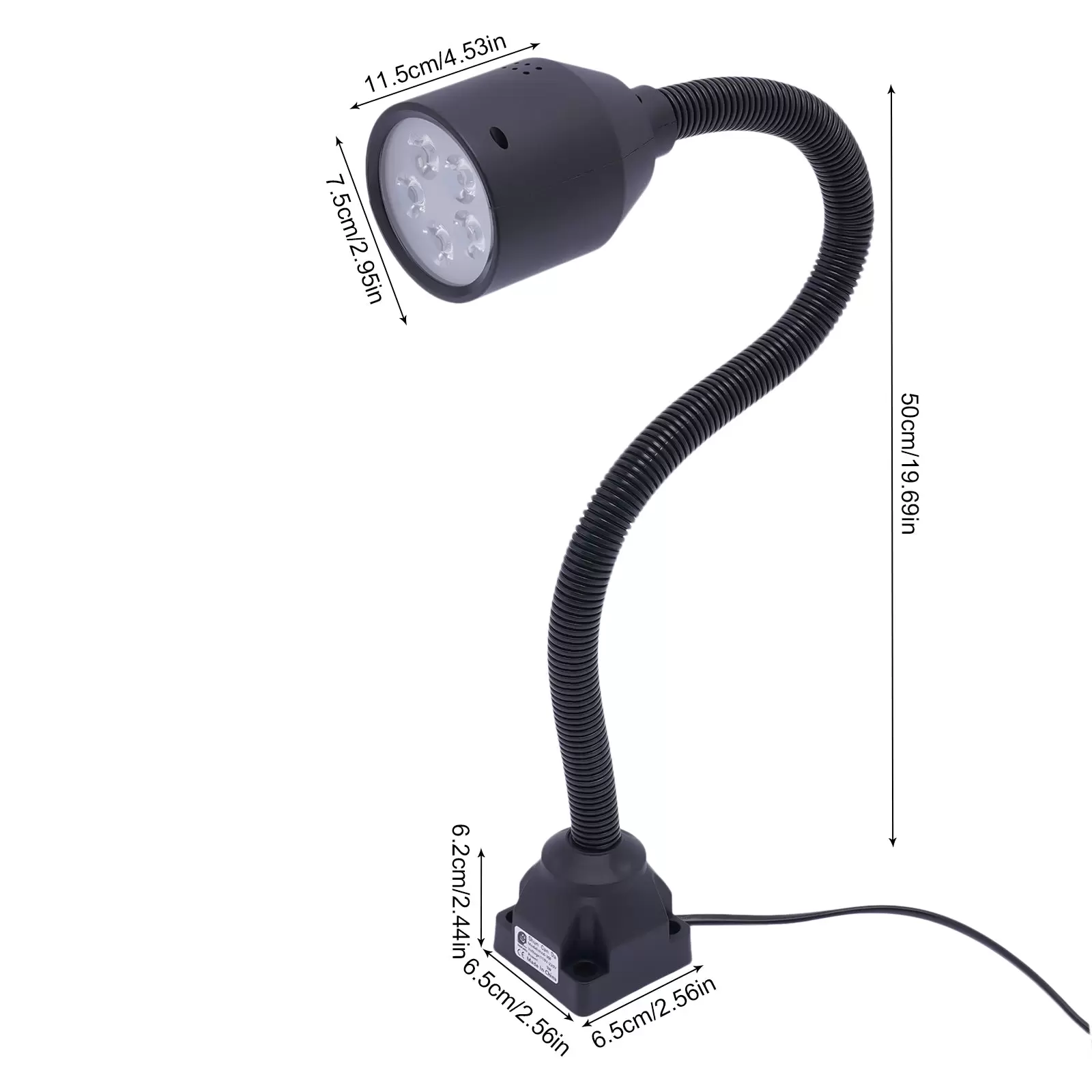 Lámpara para torno de máquina (LED, 5 W, 110-220 V)