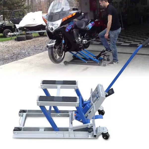 Caballete hidráulico para motos, con ruedas, elevador para motos y motocross