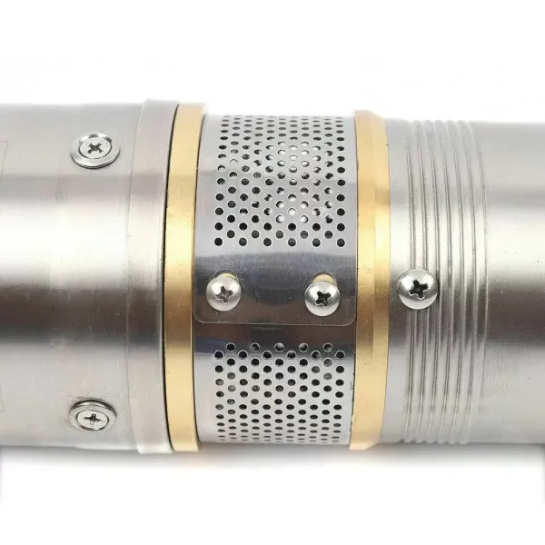 Bomba sumergible para pozos profundos, 100 cm, acero inoxidable, 4000 l/h, 220 V, 750 W