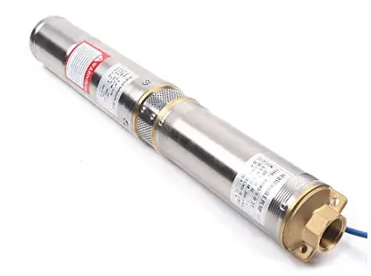 Bomba sumergible para pozos profundos, 100 cm, acero inoxidable, 4000 l/h, 220 V, 750 W