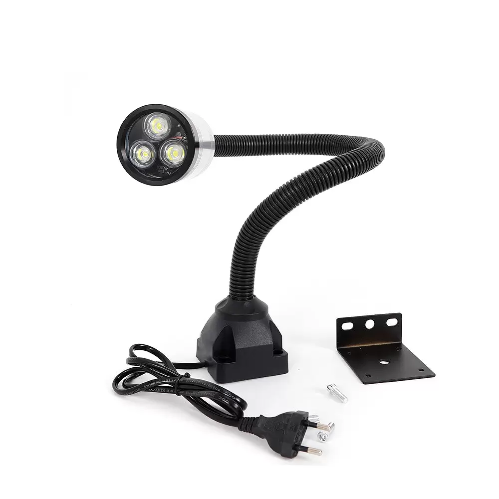 Lámpara para máquina con base fija, de bajo consumo para artesanía CNC, banco de trabajo o iluminación de maquinaria