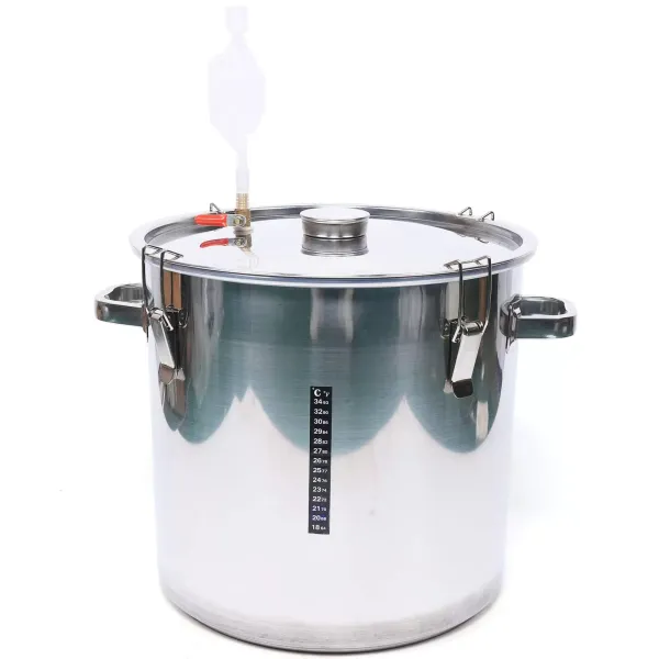 36 L Tanque de Fermentación, Bomba de Destilación de Vino de Acero Inoxidable