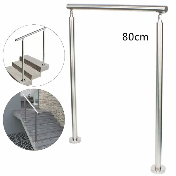 Mango de ducha de acero inoxidable de 80 cm con agarre antideslizante para discapacitados-mango de apoyo de seguridad