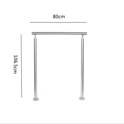 Mango de ducha de acero inoxidable de 80 cm con agarre antideslizante para discapacitados-mango de apoyo de seguridad