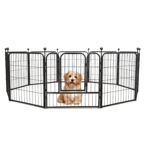Parque para perros, parque para cachorros, recinto exterior para mascotas, montaje sin herramientas