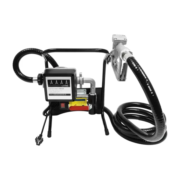 Bomba eléctrica de extracción de aceite, 40 l/min, 200W, 220 V, bomba de transferencia de combustible diésel, autoaspirante, con 2 mangueras