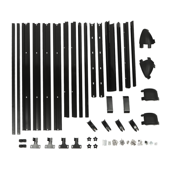 GM Baca Bandeja Portaequipajes Aluminio Negro 140cm GM Baca Bandeja Portaequipajes Aluminio Negro 140cm