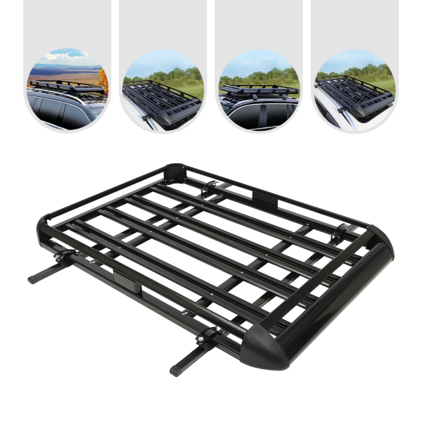 GM Baca Bandeja Portaequipajes Aluminio Negro 140cm GM Baca Bandeja Portaequipajes Aluminio Negro 140cm